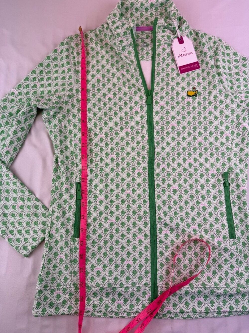 NWT MASTERS MAGNOLIA LANE TECH Official 2026 Women's Green Full Zip Jacket S - Picture 10 of 10